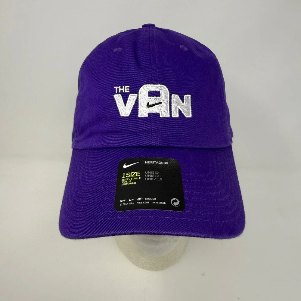 Nike Heritage86 The Van Purple Unisex 1 Size Adjustable Baseball Cap‎ NWT